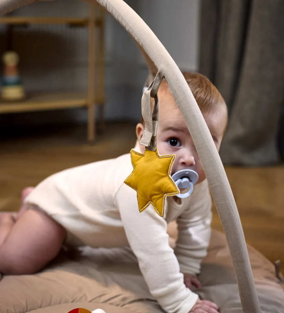 Aktivitetstæppe m. 3 Aktivitetslegetøj - Beige>Filibabba Discount