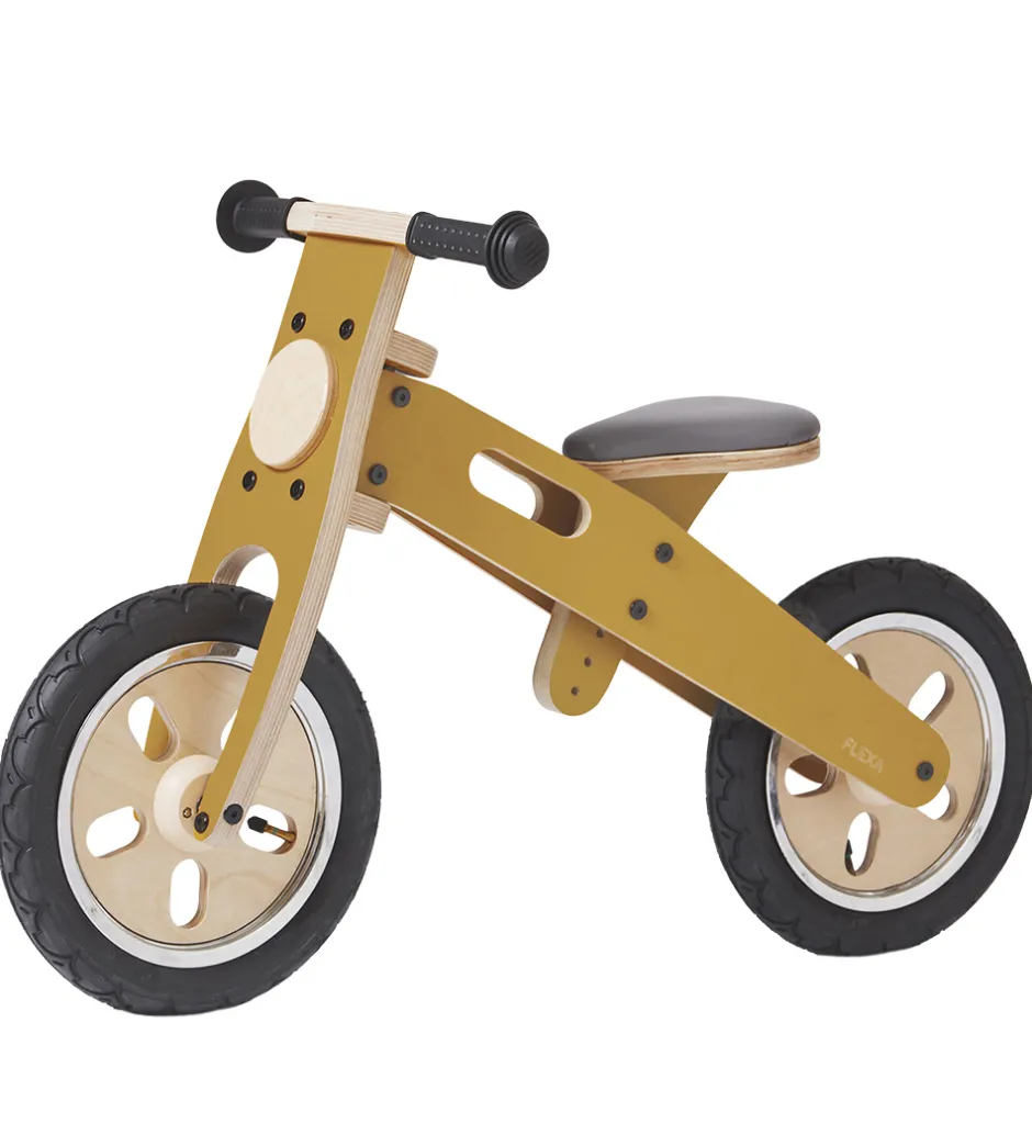 Løbecykel - Indendørs - Træ - Play - Mustard/Birch Plywood>Flexa Discount