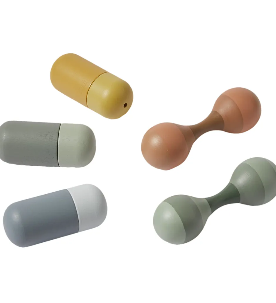 Rasleinstrumenter - Træ - Mini - Play - 5 Dele - Multi>Flexa Online