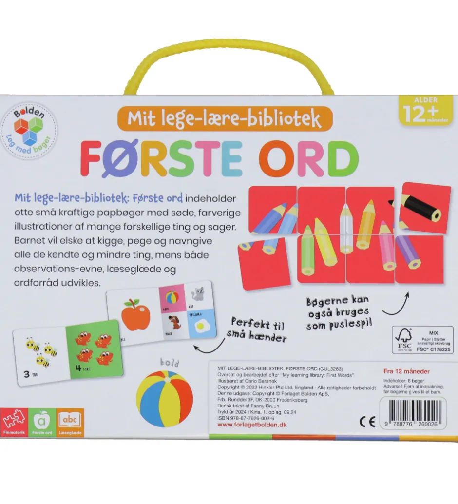 Bøger - Mit Lege-lære-bibliotek - Første Ord>Forlaget Bolden Outlet