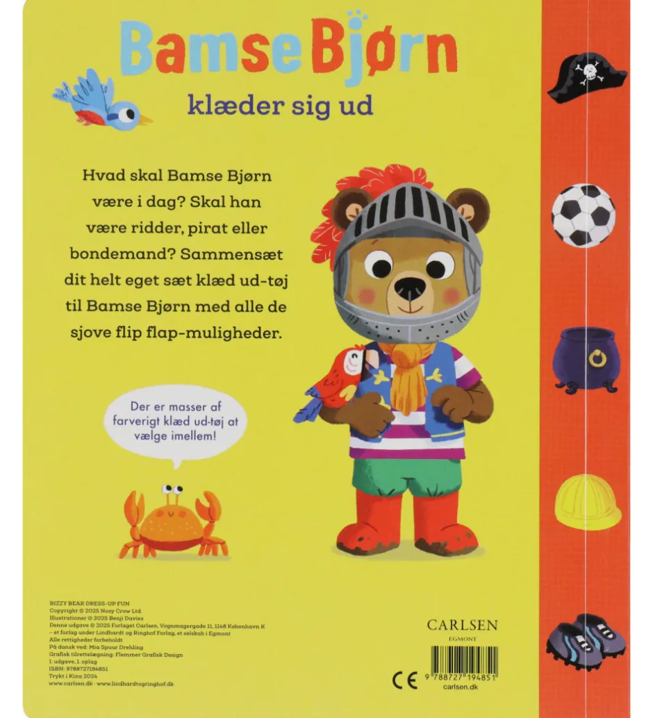 Bog - Bamse Bjørn Klæder Sig Ud - Dansk>Forlaget Carlsen New