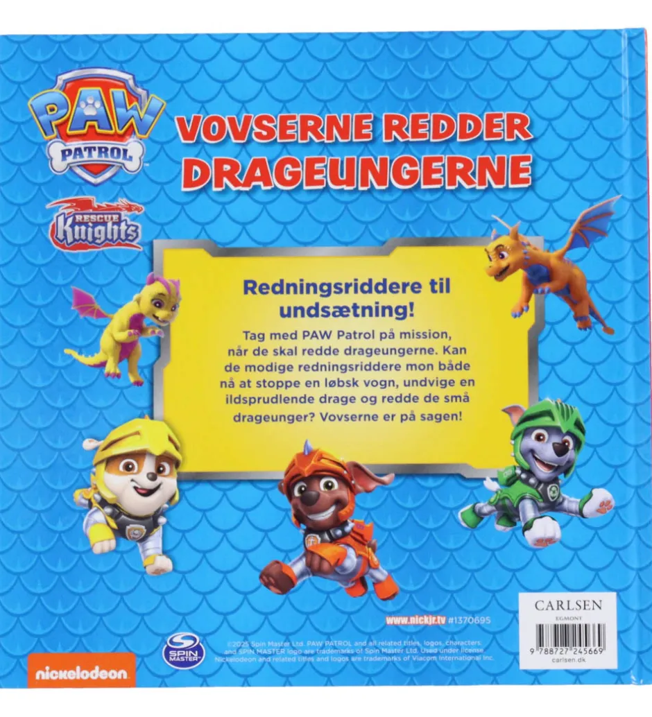 Bog - Vovserne Redder Drageungerne - Paw Patrol>Forlaget Carlsen Best