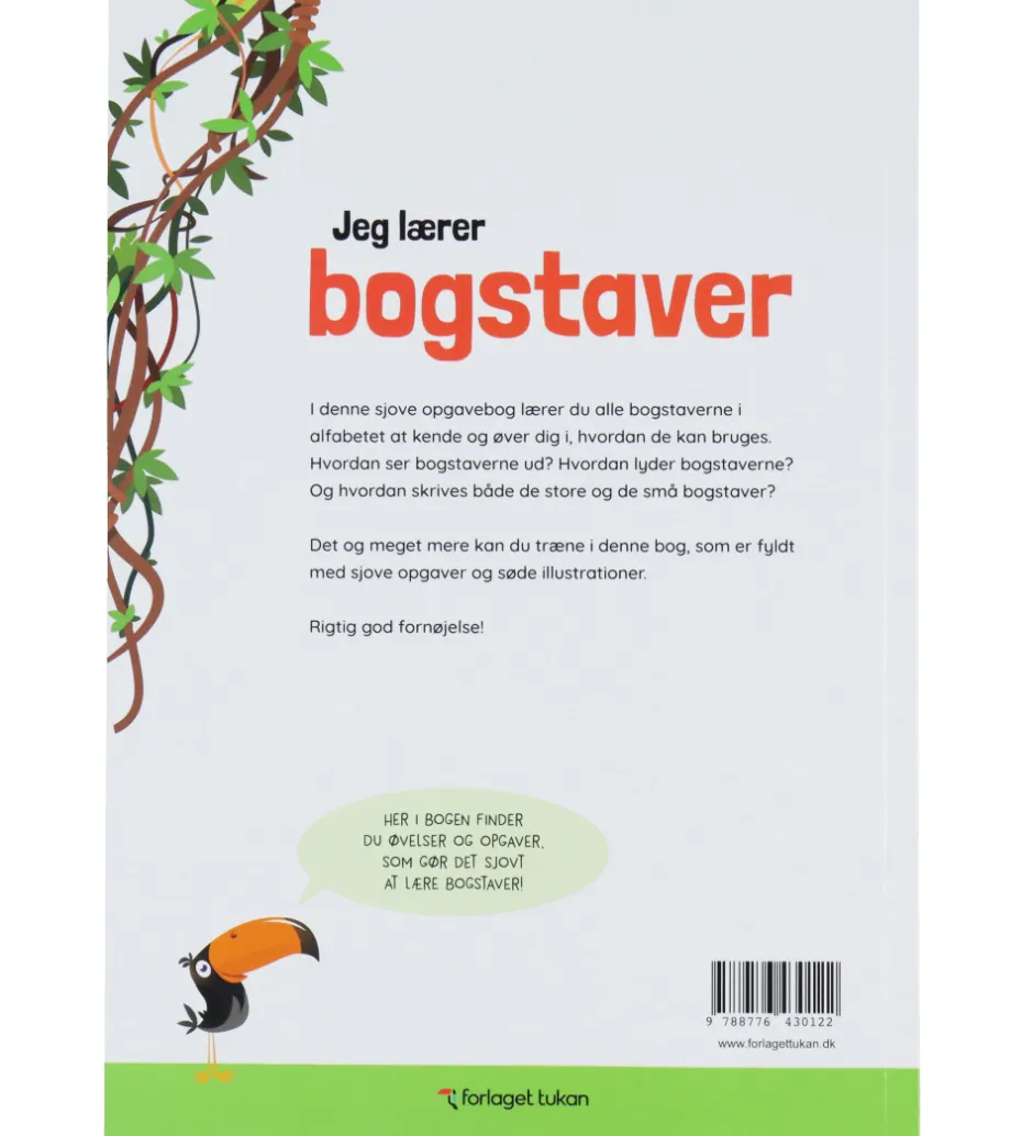 Aktivitetsbog - Jeg Lærer Bogstaver - Dansk>Forlaget Tukan Hot