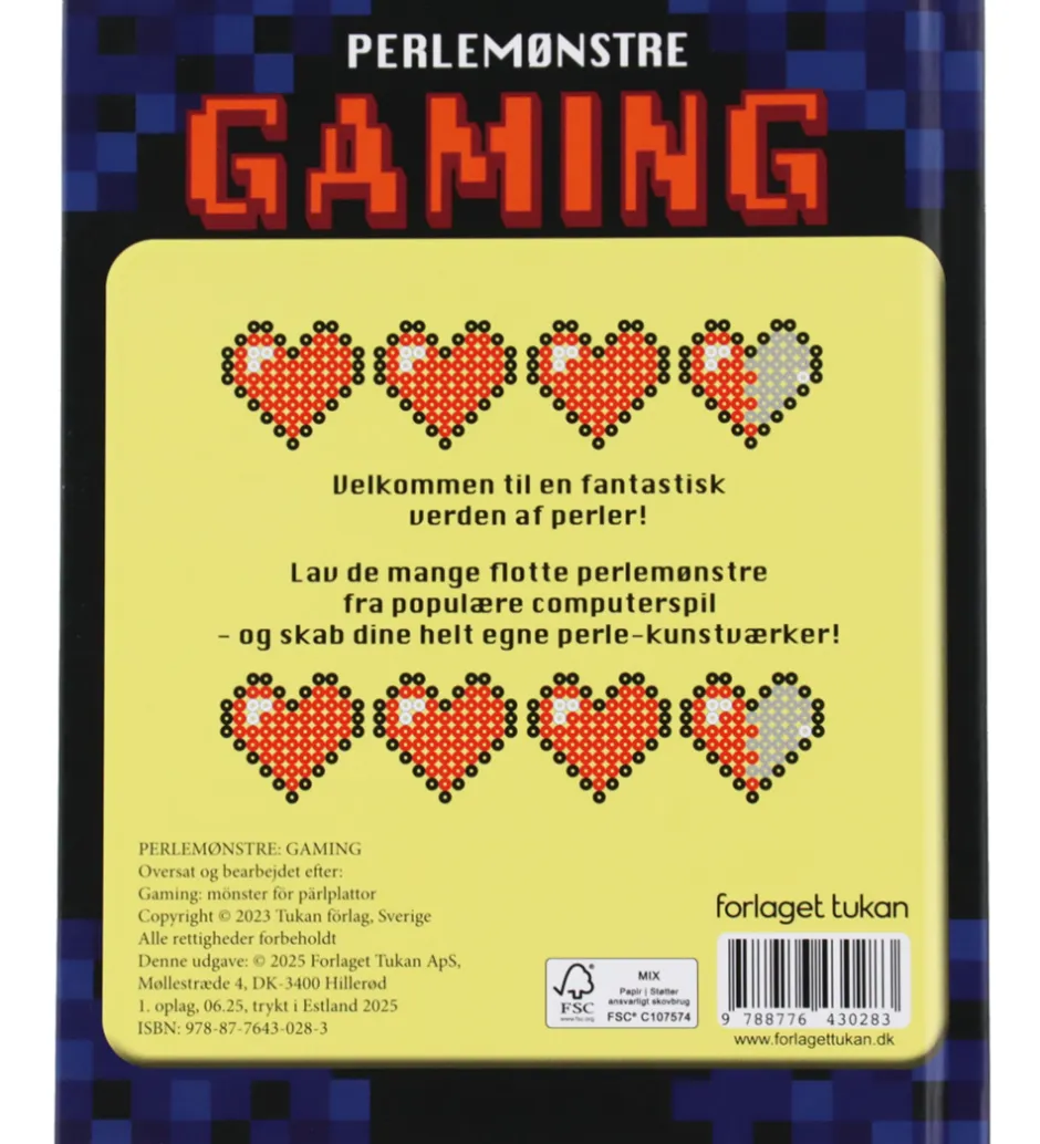 Bog - Perlemønstre - Gaming - DA>Forlaget Tukan Outlet
