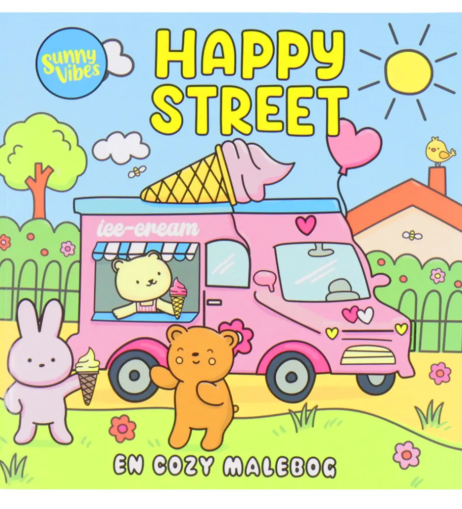 Malebog - Cozy Time - Sunny Vibes: Happy Street>Forlaget Tukan Sale