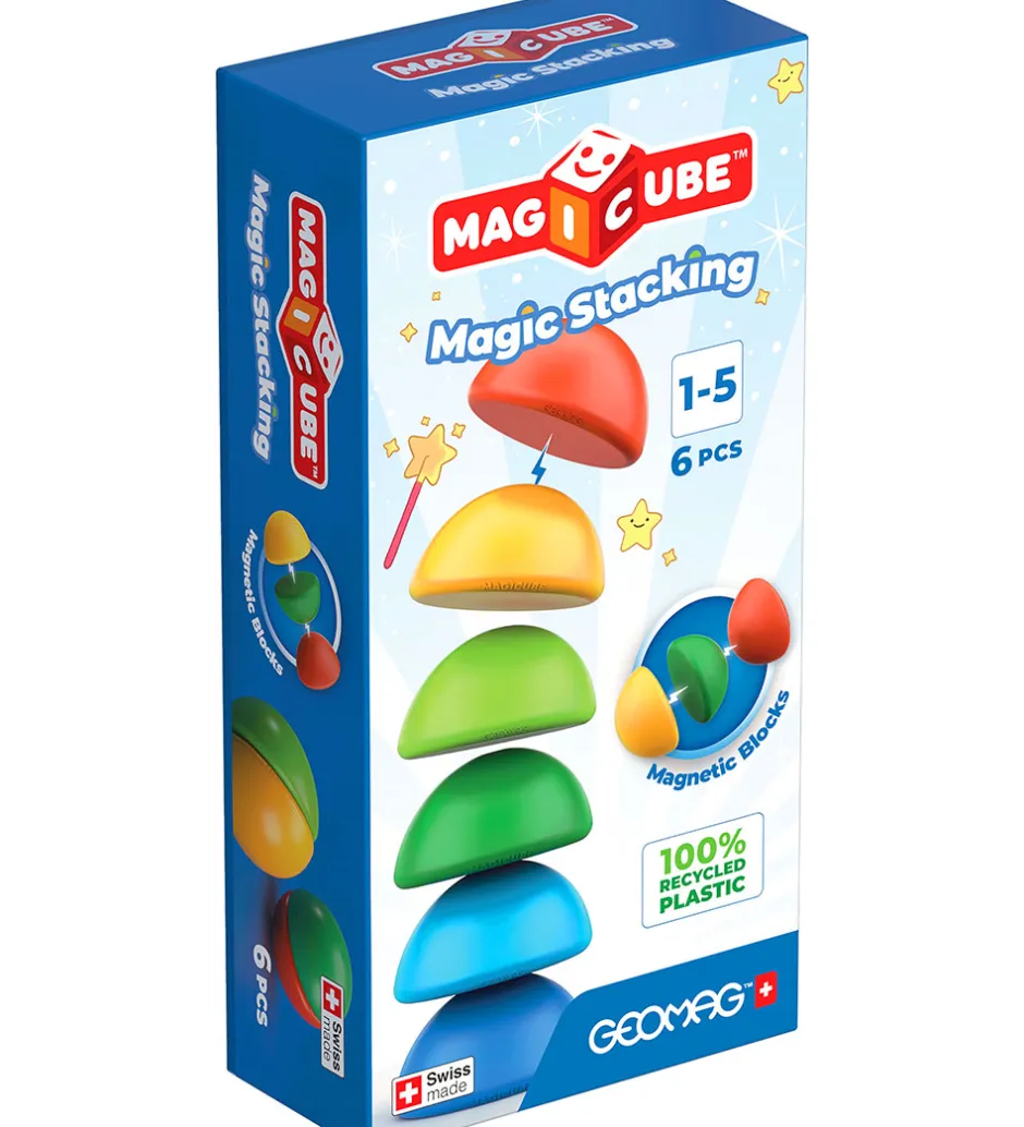 Magnetlegetøj - Magic Stacking - 6 Dele>Geomag Clearance