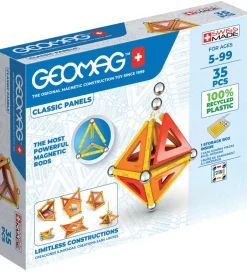 Magnetsæt - Classic Panels Recycled - 35 Dele>Geomag Clearance