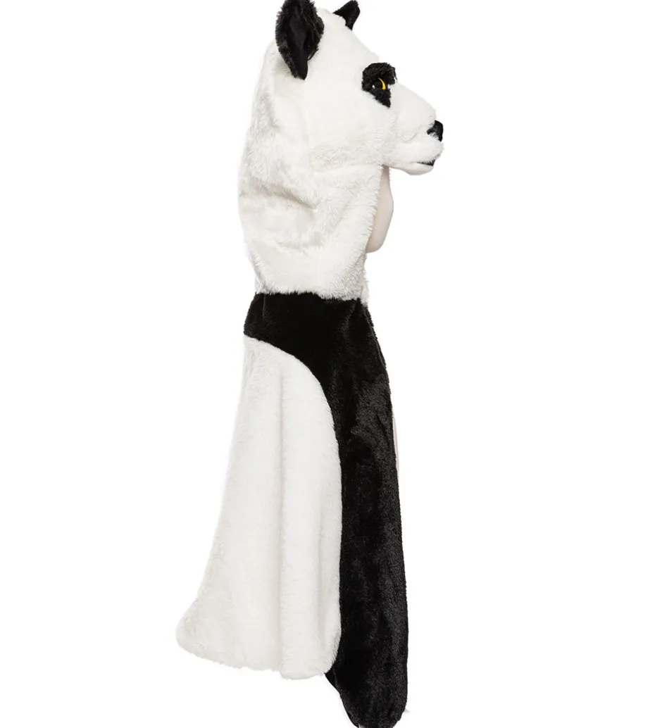 Udklædning - Kappe - Panda - Hvid/Sort>Great Pretenders Discount