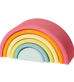 Trælegetøj - Regnbue - 6 Dele - Pastel>Grimms Discount