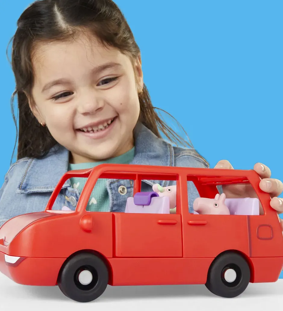 Legetøj - 5 Dele - Peppa's Big Family Car>Gurli Gris
