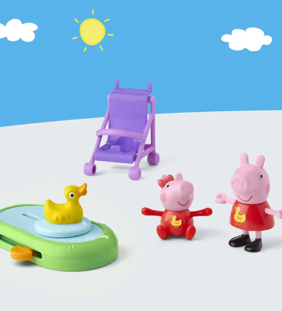 Legetøjsfigurer - 4 stk. - Peppa & Evie's Park Fun>Gurli Gris Best