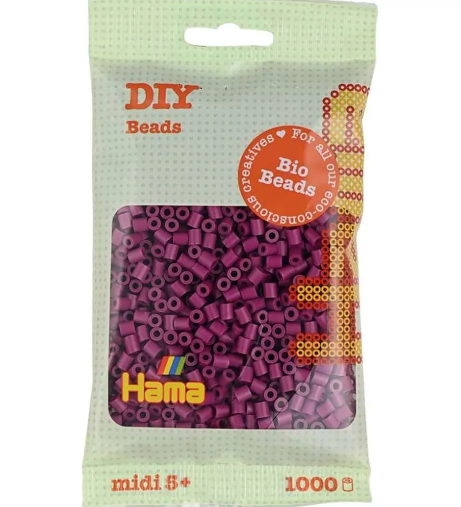 Bio Midi Perler - 1000 stk. - 82 Blomme>Hama Best