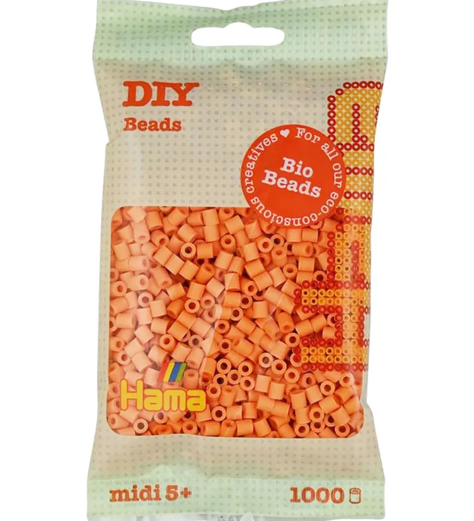 Bio Midi Perler - 1000 stk. - 105 Lys Aprikos>Hama Discount