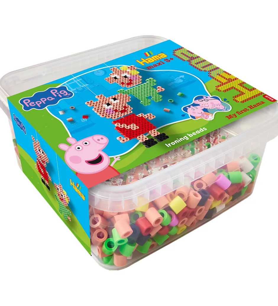 Maxi Perler - Gurli Gris + Lillesøster Evie - 900 Stk.>Hama