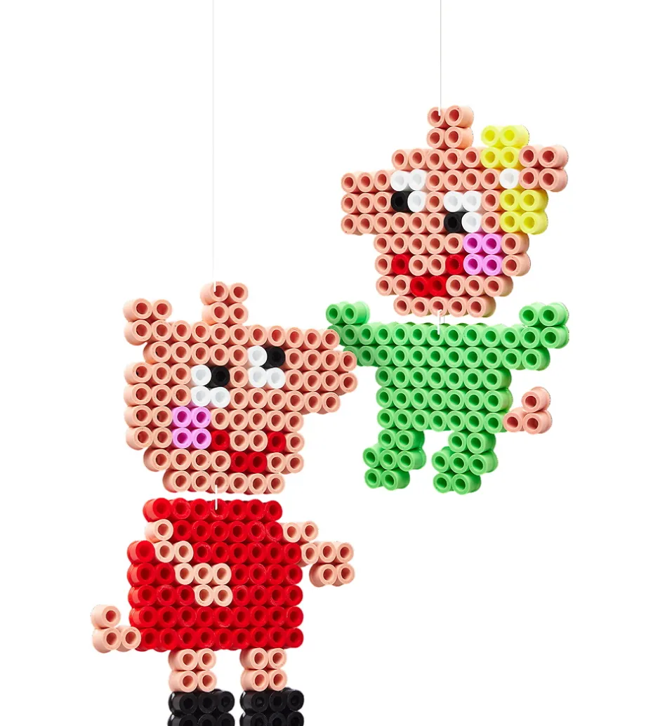 Maxi Perler - Gurli Gris + Lillesøster Evie - 900 Stk.>Hama