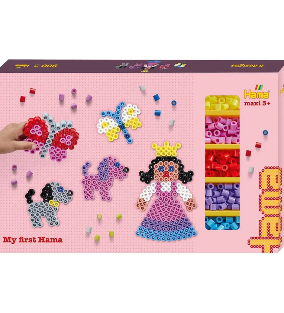 Maxi Perlesæt - 900 stk. + 3 Plader - Prinsesse>Hama Clearance