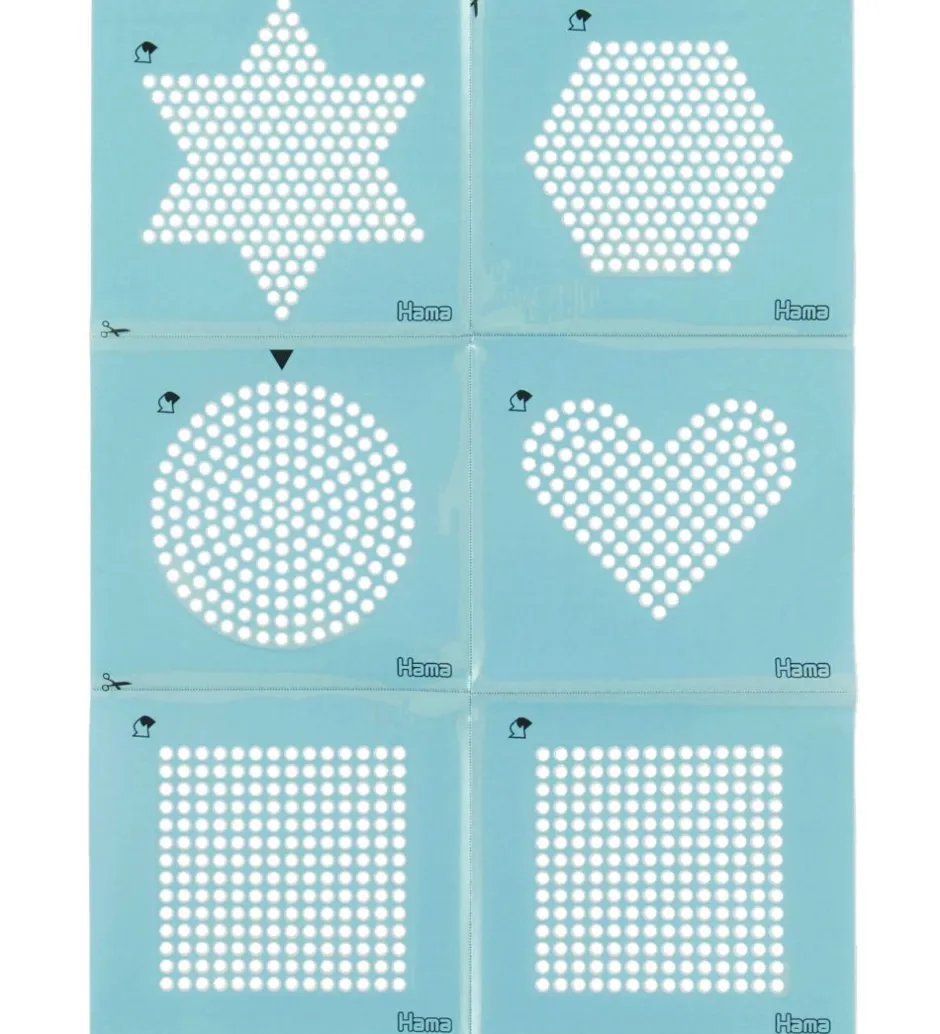Midi Perleplader m. Stickers - 5 stk/6 stk - Gemotrisk>Hama Online