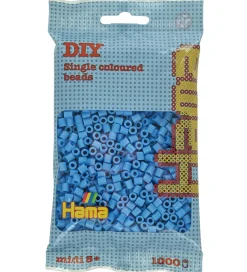 Midi Perler - 1000 stk. - 119 Klar Blå>Hama Best