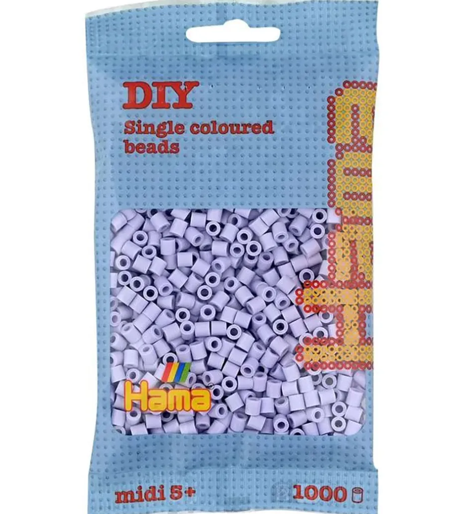 Midi Perler - 1000 stk. - 106 Lys Lavendel>Hama Best