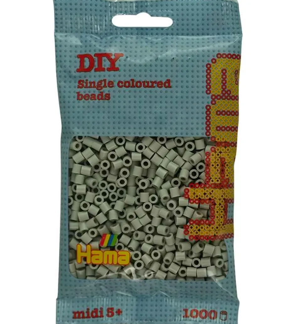 Midi Perler - 1000 stk. - 109 Skyet Grå>Hama Clearance