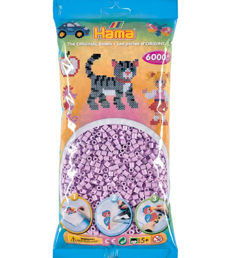 Midi Perler - 6000 stk. - 96 Pastel Syren>Hama Online