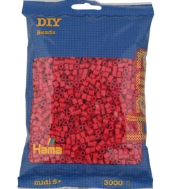 Midi Perler - 3000 stk. - 114 Kirsebærrød>Hama Sale