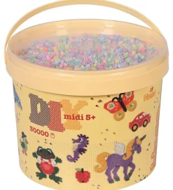 Midi Perler - 30.000 stk. - 50 Pastel Mix>Hama Online