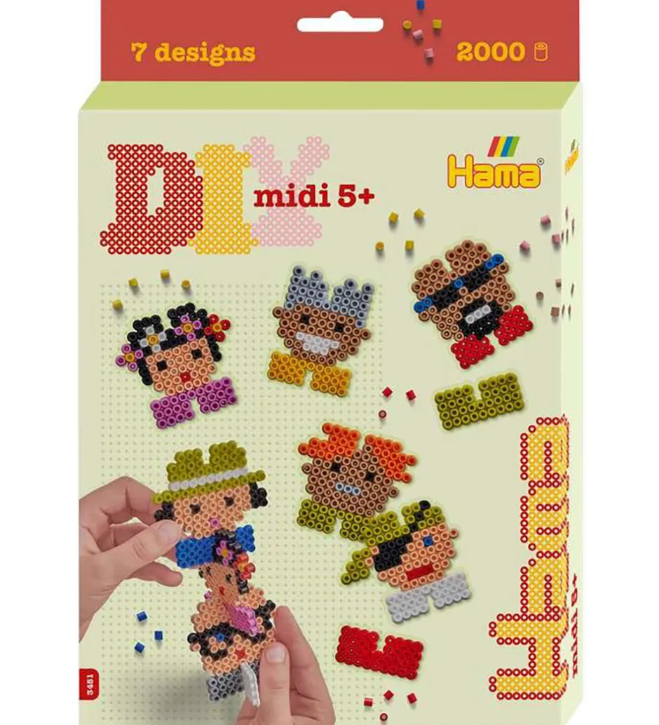 Midi Perler - 2000 stk. - DIY Ophæng>Hama Clearance