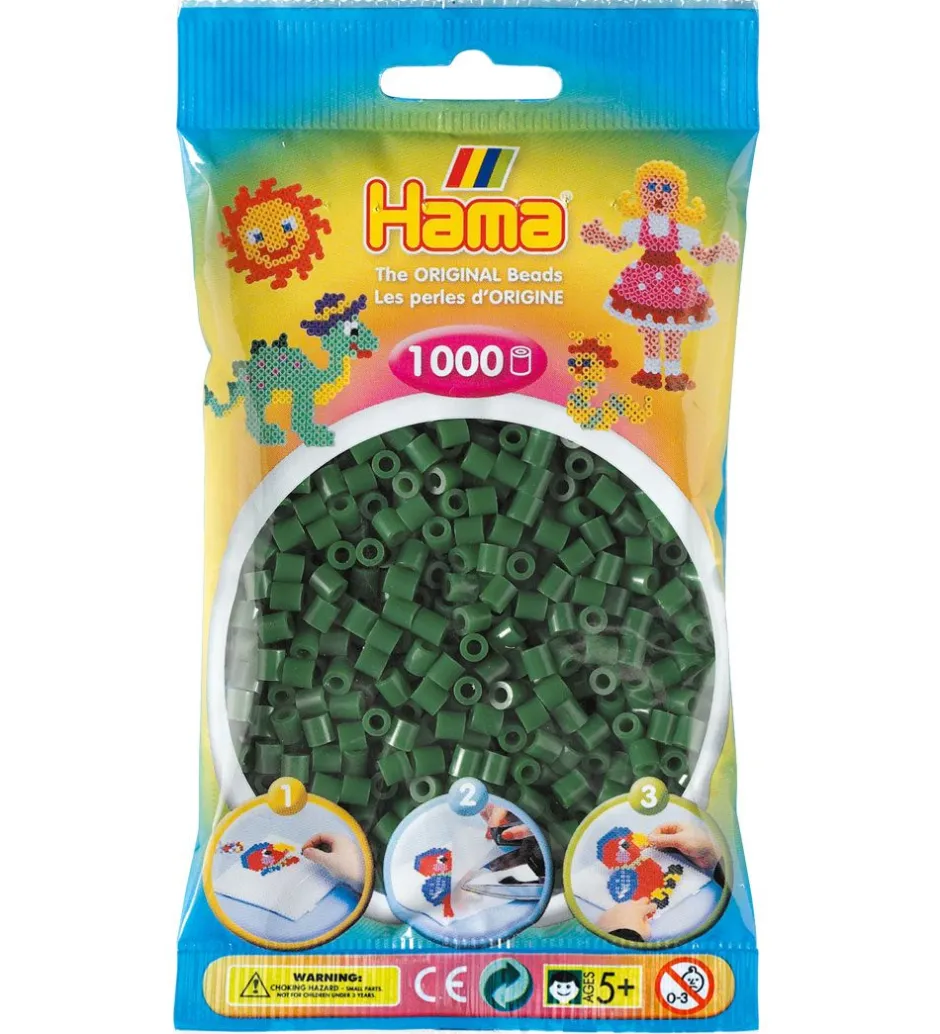 Midi Perler - 1000 stk. - Skovgrøn>Hama Sale
