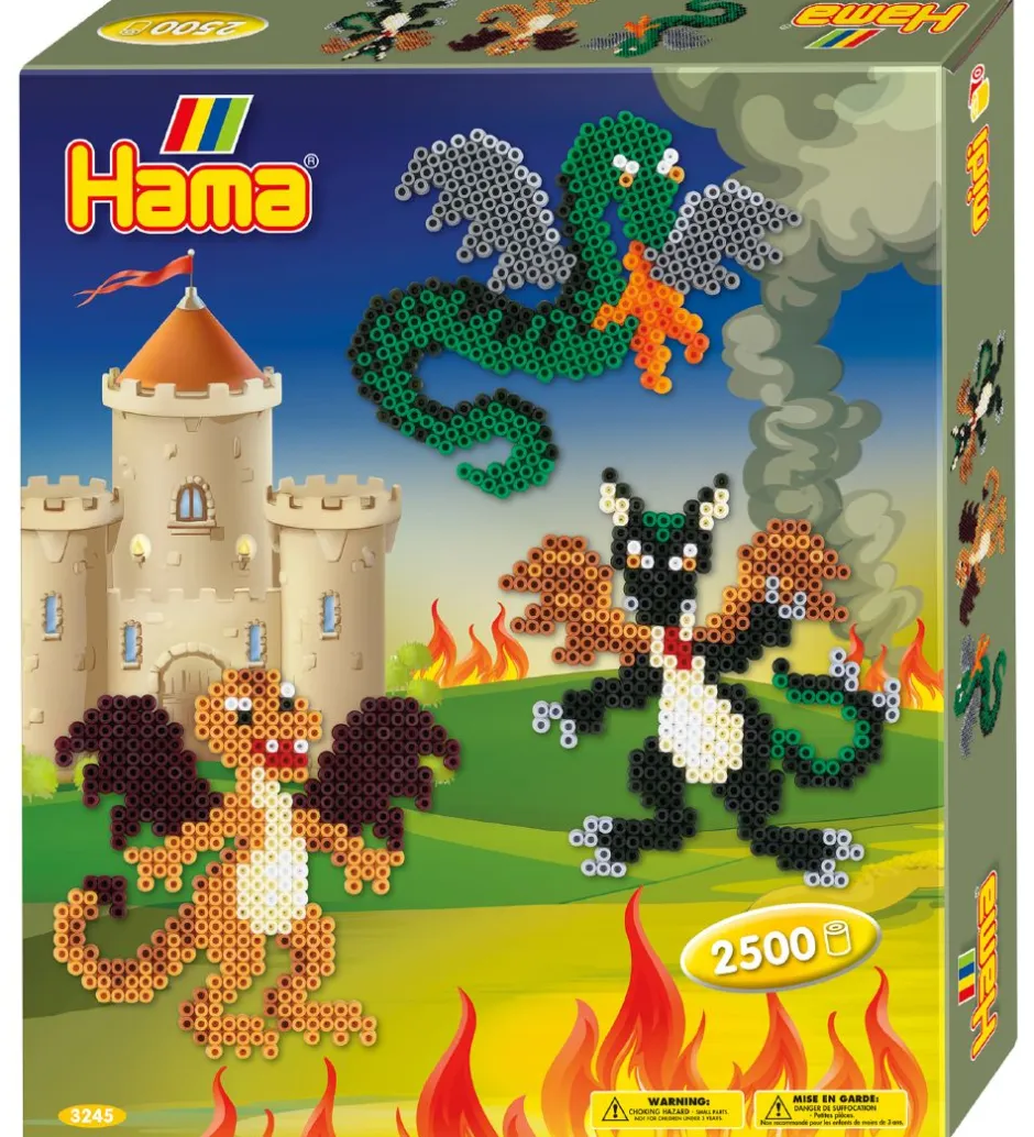 Midi Perlesæt - 2500 stk. - Drager>Hama New