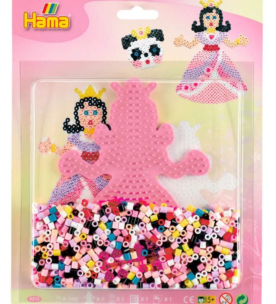 Midi Perlesæt - 1100 stk. - Prinsesse>Hama New
