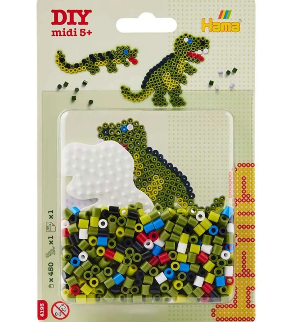 Midi Perlesæt - 450 stk. - Dino>Hama Discount