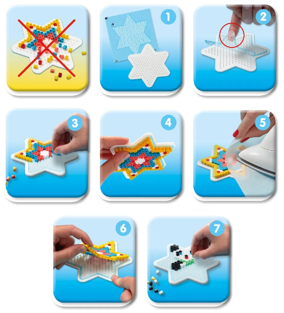 Midi Stickers til Perleplade - 6 figurer>Hama