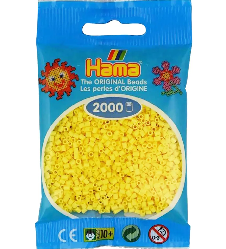 Mini Perler - 2000 stk. - 103 Lysegul>Hama New
