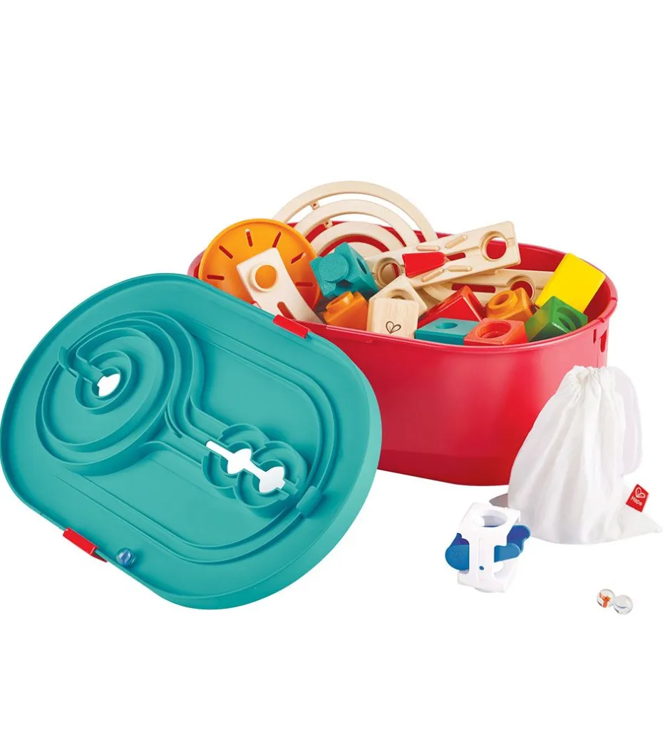 Kuglebane - Quadrilla - 66 Dele - Track Bucket Set>Hape