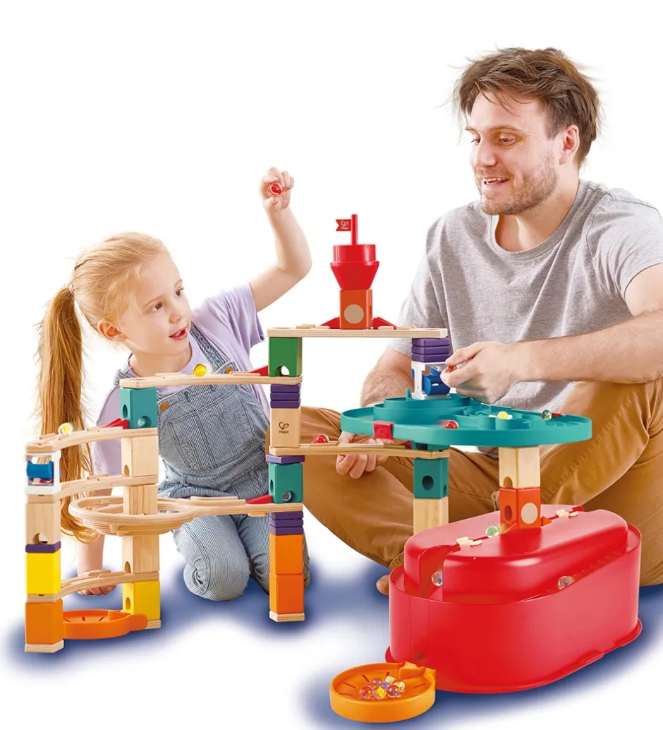 Kuglebane - Quadrilla - 66 Dele - Track Bucket Set>Hape