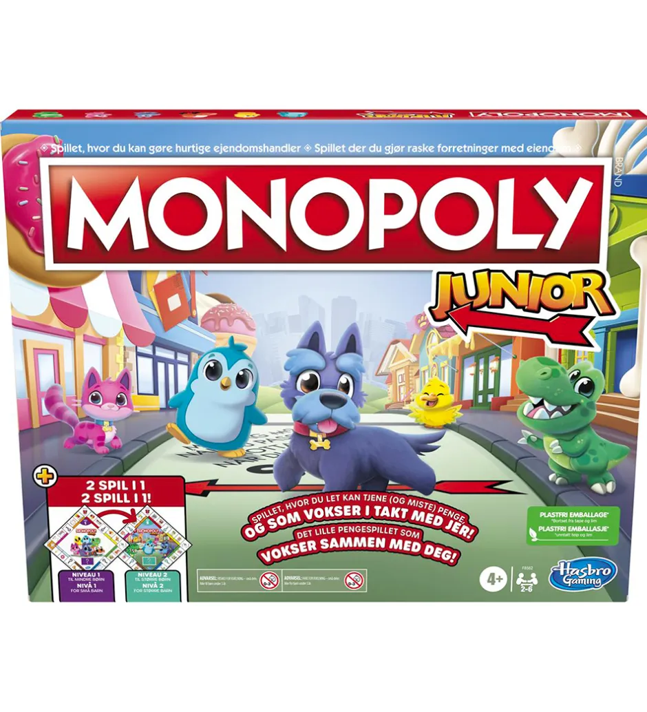 Brætspil - Monopoly Junior - 2-i-1>Hasbro Hot