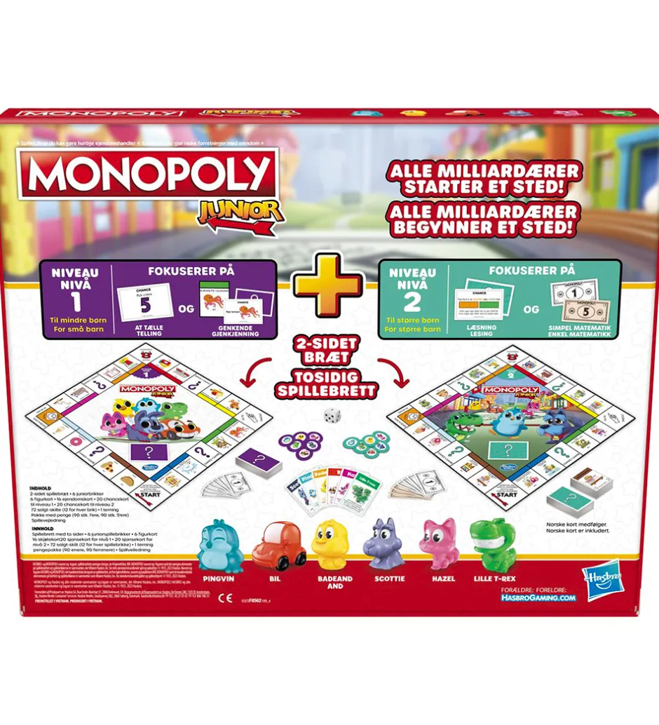Brætspil - Monopoly Junior - 2-i-1>Hasbro Hot