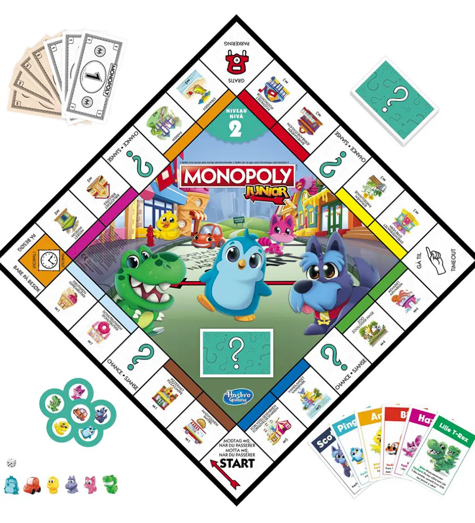 Brætspil - Monopoly Junior - 2-i-1>Hasbro Hot