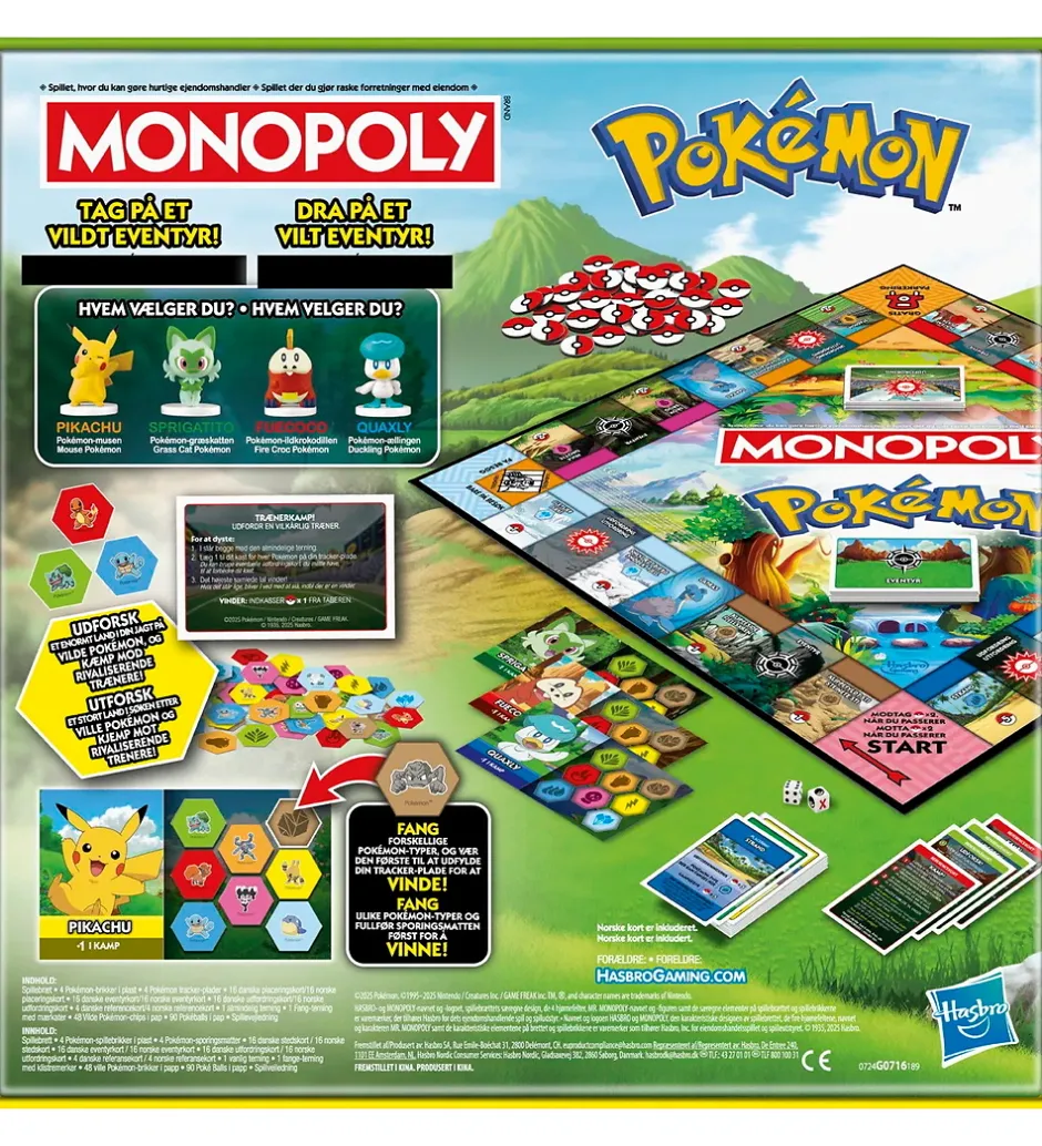 Brætspil - Monopoly Pokémon>Hasbro Online