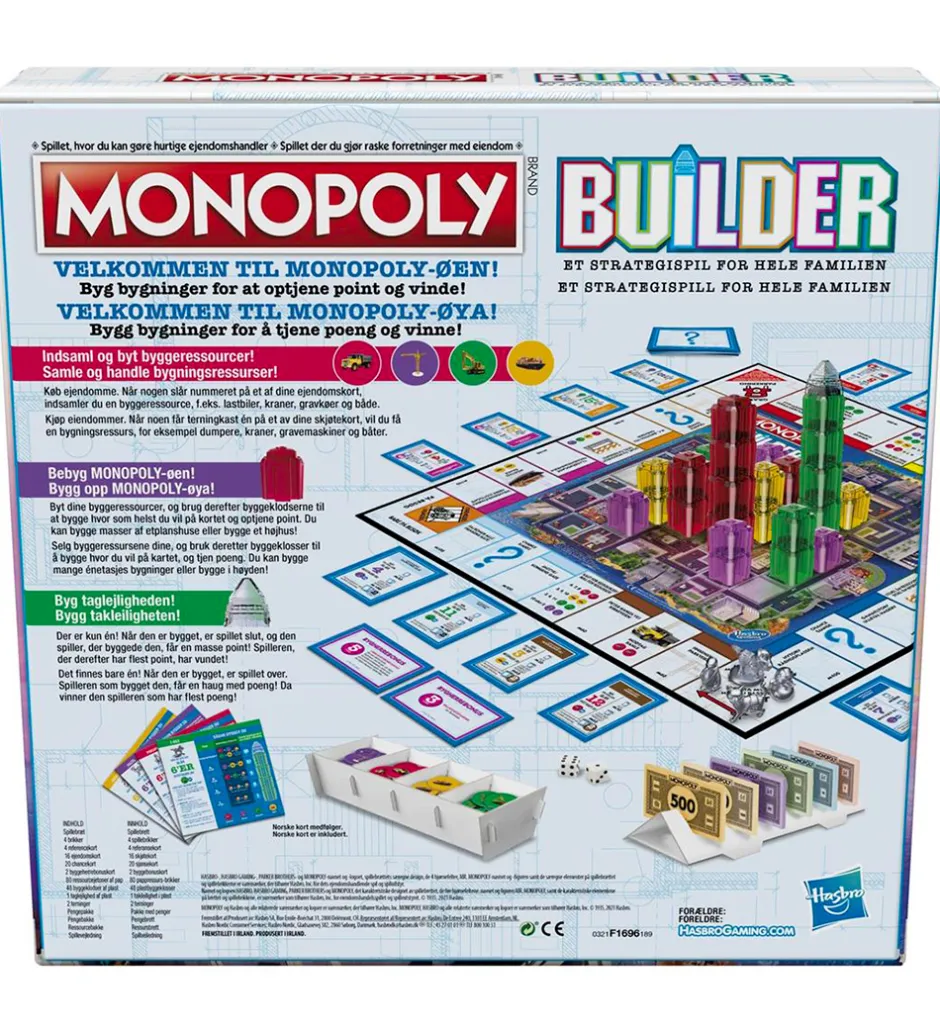 Brætspil - Monopoly Builder>Hasbro Clearance