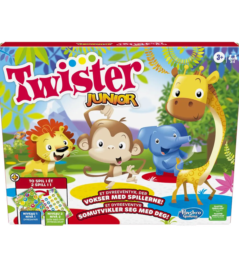 Spil - Twister Junior - 2-i-1>Hasbro Discount