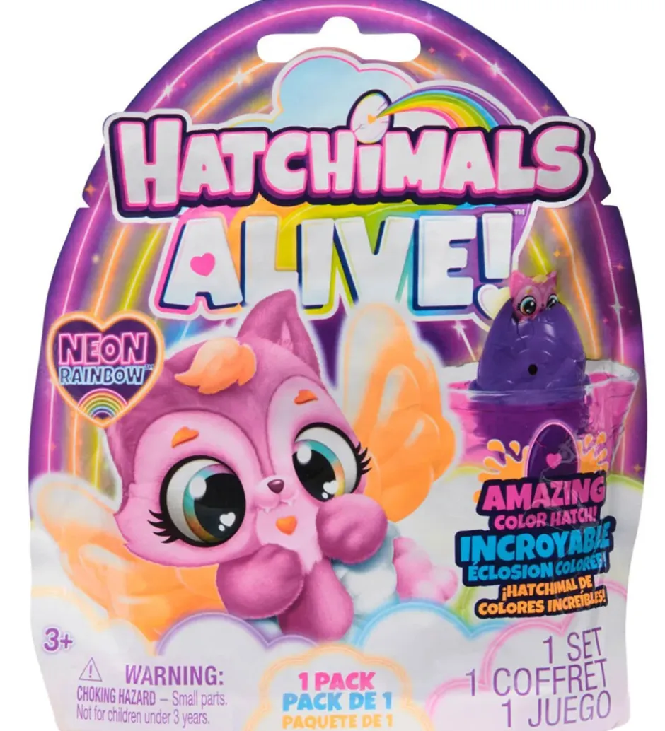 Legetøj - Alive Neon Rainbow - Assorteret>Hatchimals Discount