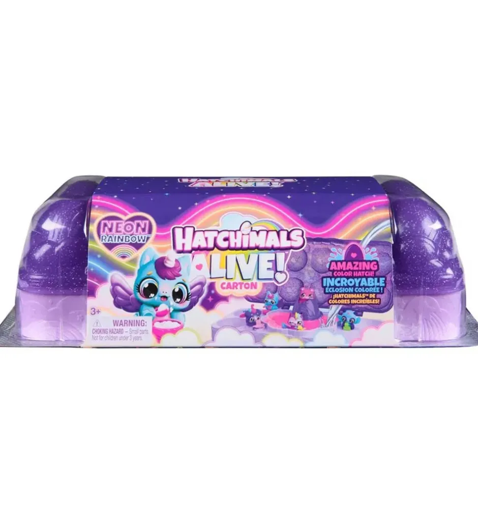 Legetøj - Alive Neon Rainbow Carton>Hatchimals Outlet