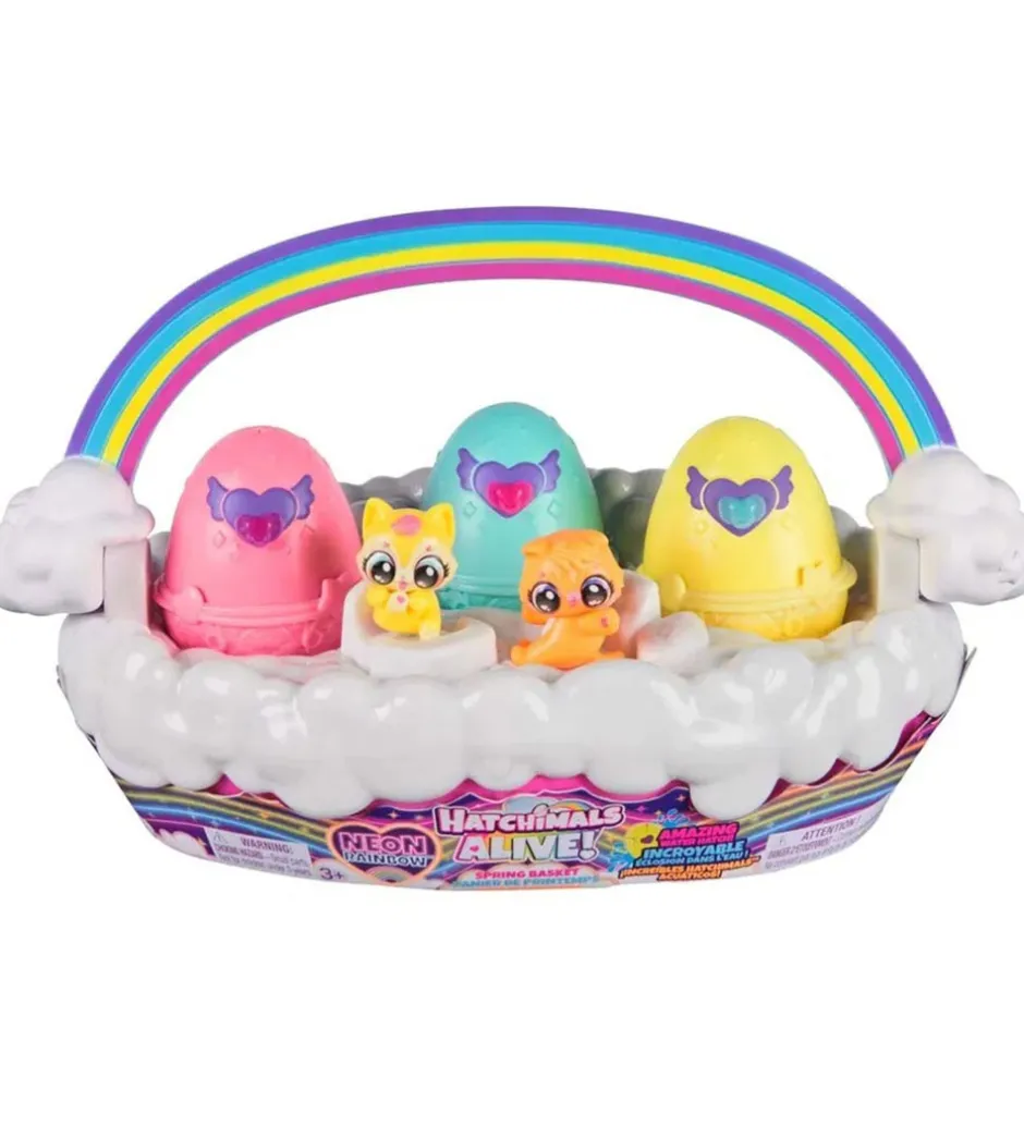 Legetøj - Alive Neon Rainbow Basket>Hatchimals Sale