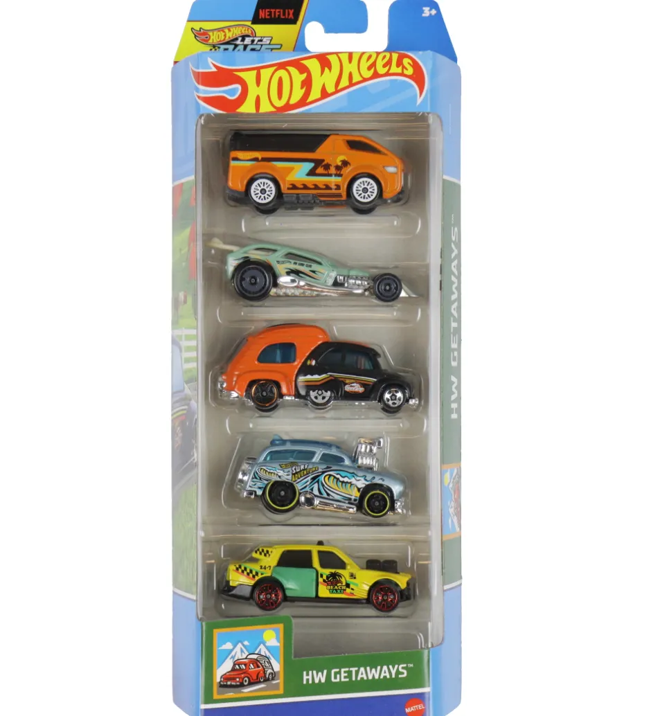 Biler - 5-pak - HW Getaways>Hot Wheels Hot