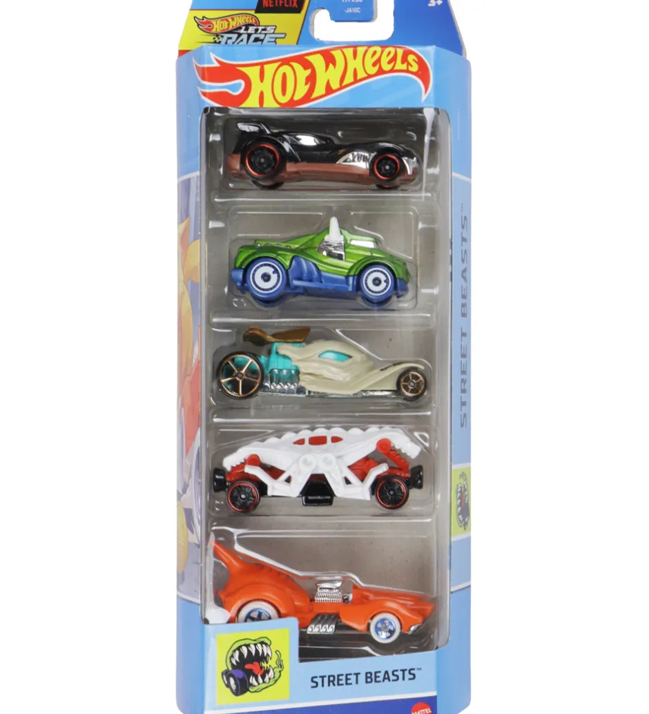 Biler - 5-pak - Street Beasts>Hot Wheels New