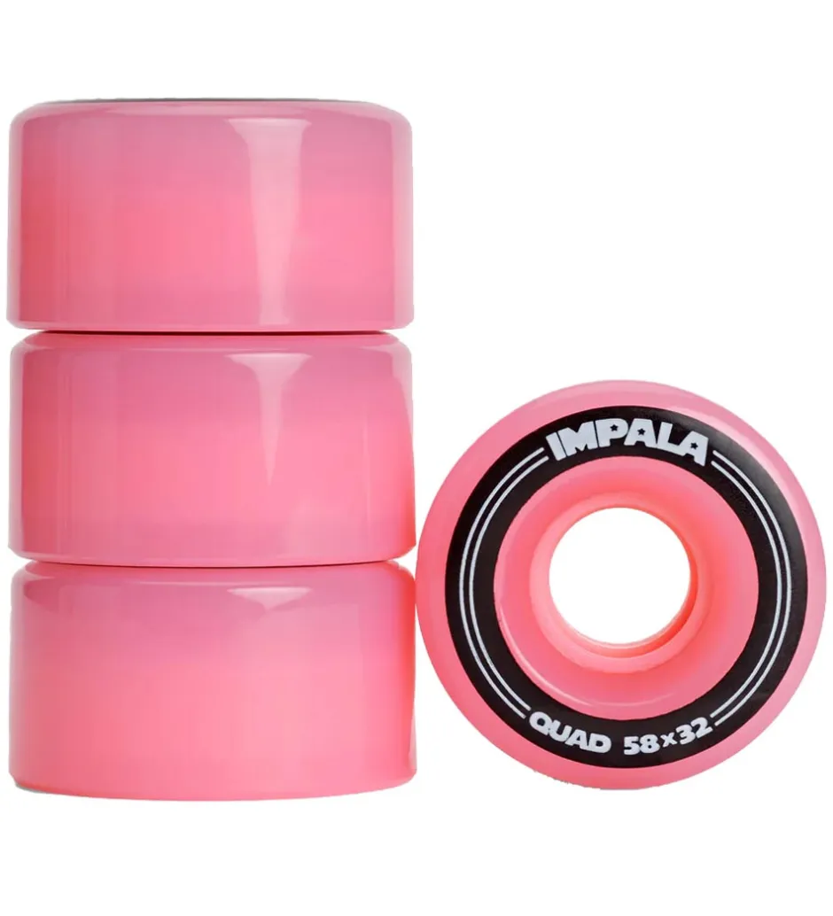 Hjul - 4-pak - 58 mm - Pink>Impala Outlet