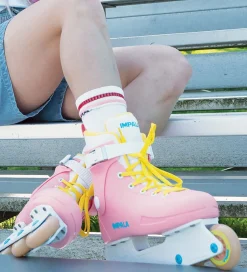 Rulleskøjter - Lightspeed Inline - Rosa/Gul - Inliner><noscript><img width=