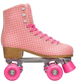 Rulleskøjter - Quad Skate - Pink Tartan><noscript><img width=